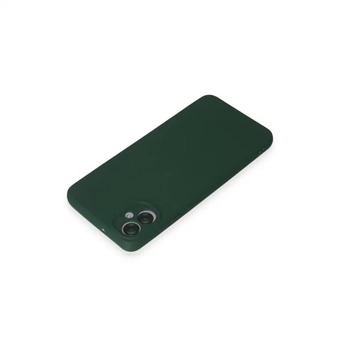 BUĞZ Samsung Galaxy A05 Kılıf First Silikon - Koyu Yeşil