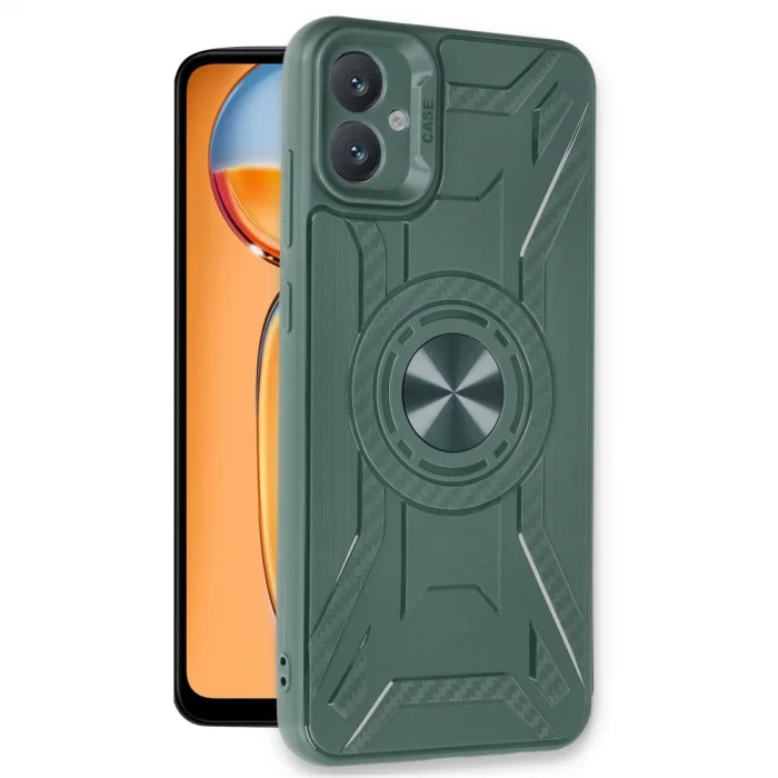 BUĞZ Samsung Galaxy A05 Kılıf Lincoln Silikon - Koyu Yeşil