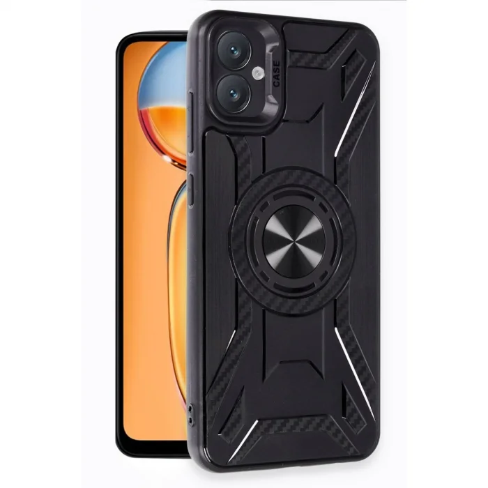 BUĞZ Samsung Galaxy A05 Kılıf Lincoln Silikon - Siyah