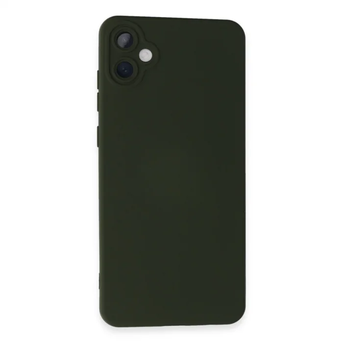 BUĞZ Samsung Galaxy A05 Kılıf Nano İçi Kadife Silikon - Koyu Yeşil