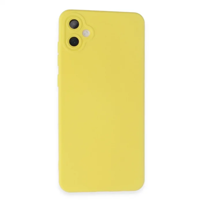 BUĞZ Samsung Galaxy A05 Kılıf Nano İçi Kadife Silikon - Sarı