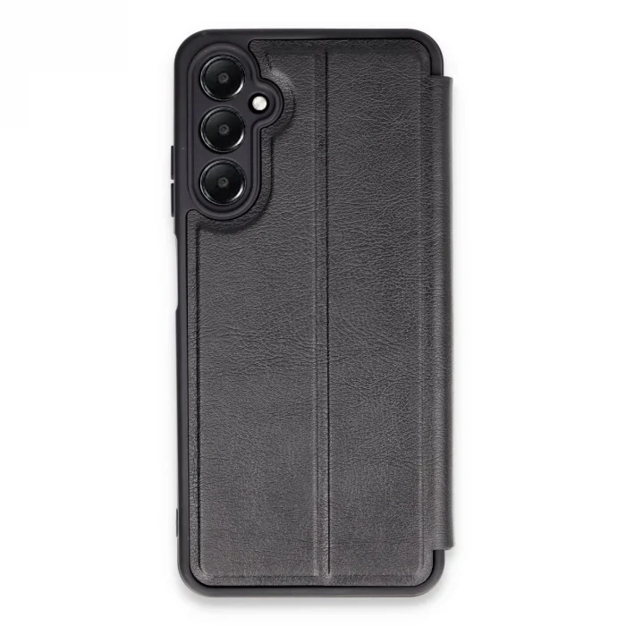 BUĞZ Samsung Galaxy A05s Kılıf Flip Cover - Siyah