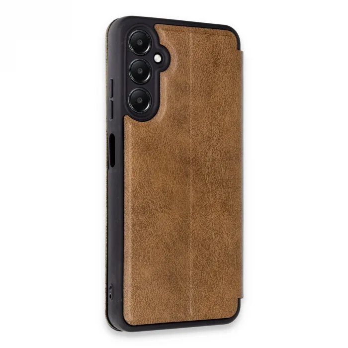 BUĞZ Samsung Galaxy A05s Kılıf Flip Cover - Taba