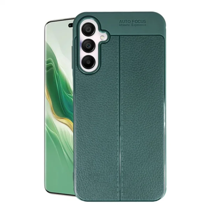 BUĞZ Samsung Galaxy A15 4g Kılıf Auto Focus Kapak - Koyu Yeşil