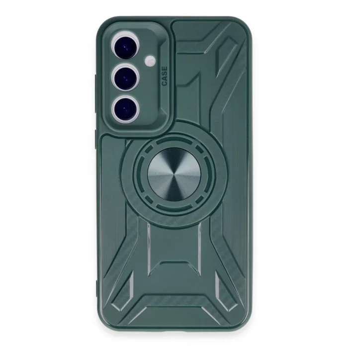 BUĞZ Samsung Galaxy A15 4g Kılıf Lincoln Silikon - Koyu Yeşil