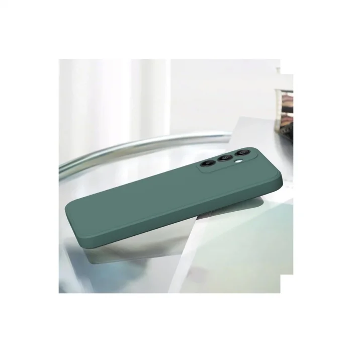BUĞZ Samsung Galaxy A25 5g Kılıf First Silikon - Koyu Yeşil