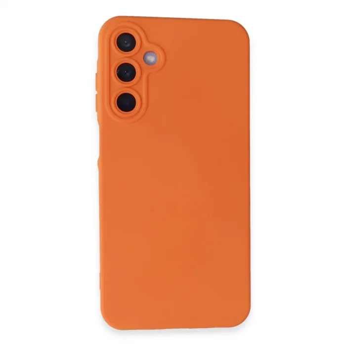 BUĞZ Samsung Galaxy A25 5g Kılıf Nano İçi Kadife Silikon - Turuncu