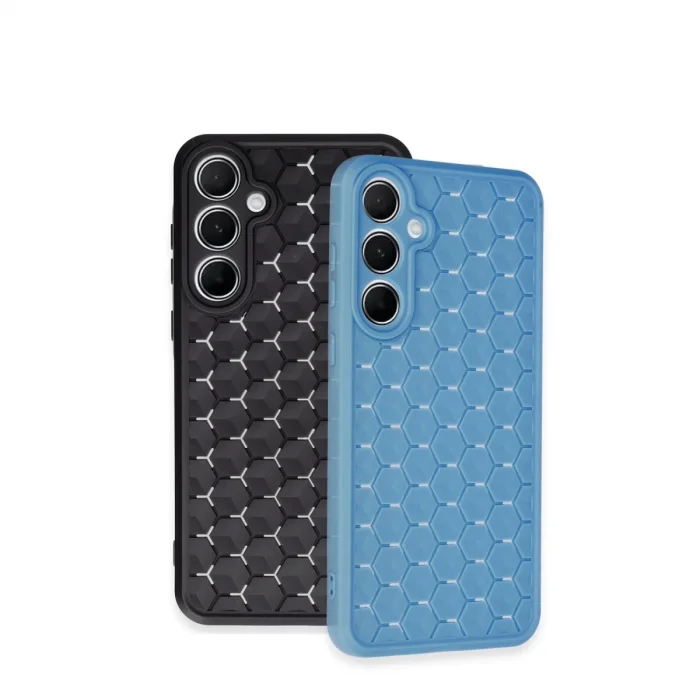 BUĞZ Samsung Galaxy A25 5g Kılıf Petek Silikon Kapak - Lacivert