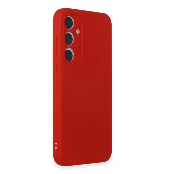 BUĞZ Samsung Galaxy A35 5g Kılıf First Silikon - Kırmızı
