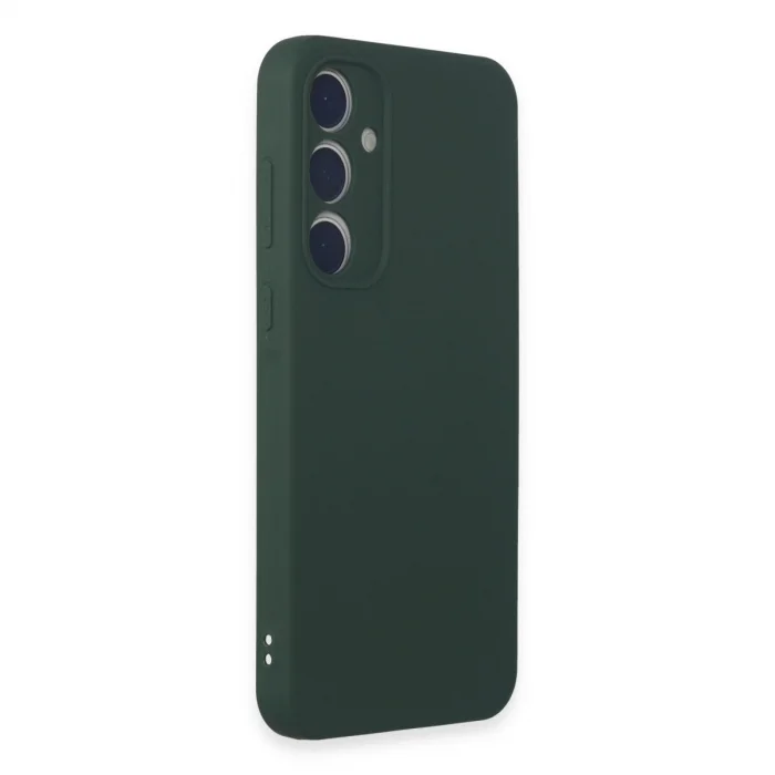 BUĞZ Samsung Galaxy A35 5g Kılıf First Silikon - Koyu Yeşil