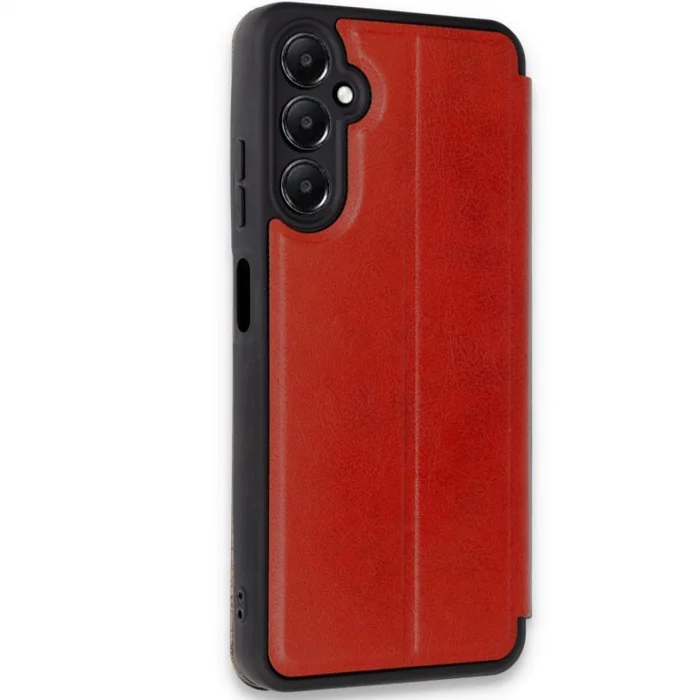 BUĞZ Samsung Galaxy A35 5g Kılıf Flip Cover - Kırmızı