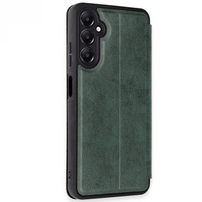 BUĞZ Samsung Galaxy A35 5g Kılıf Flip Cover - Koyu Yeşil