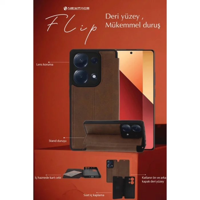 BUĞZ Samsung Galaxy A35 5g Kılıf Flip Cover - Siyah