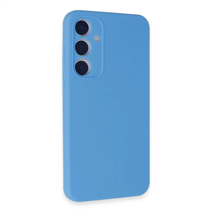 BUĞZ Samsung Galaxy A35 5g Kılıf Nano İçi Kadife Silikon - Mavi