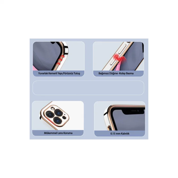 BUĞZ Samsung Galaxy A35 5g Kılıf Volet Silikon - Pembe