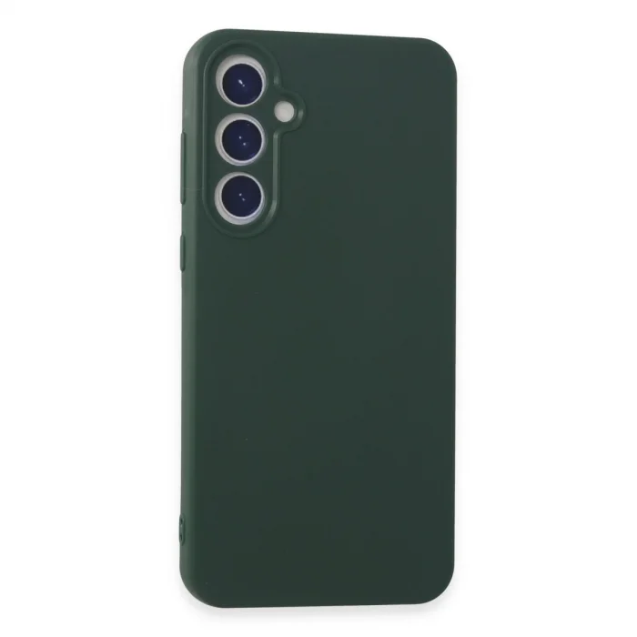 BUĞZ Samsung Galaxy A55 5g Kılıf First Silikon - Koyu Yeşil