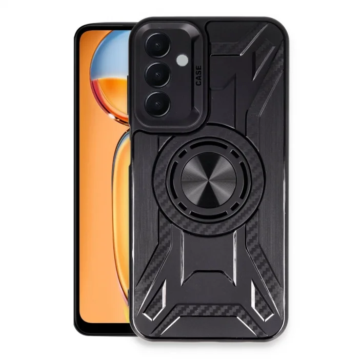 BUĞZ Samsung Galaxy A55 5g Kılıf Lincoln Silikon - Siyah