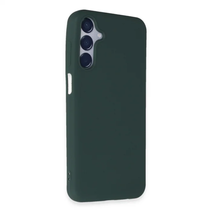 BUĞZ Samsung Galaxy M15 Kılıf First Silikon - Koyu Yeşil