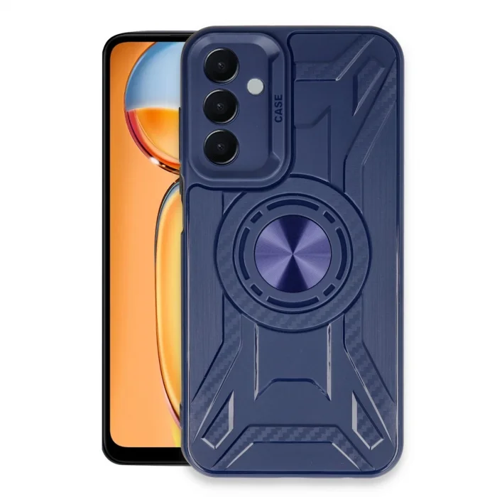 BUĞZ Samsung Galaxy M15 Kılıf Lincoln Silikon - Lacivert