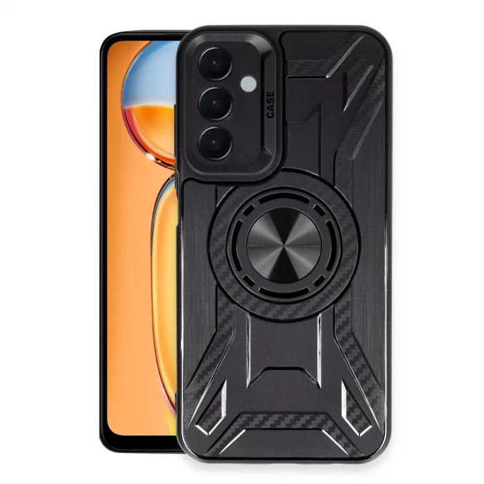 BUĞZ Samsung Galaxy M15 Kılıf Lincoln Silikon - Siyah