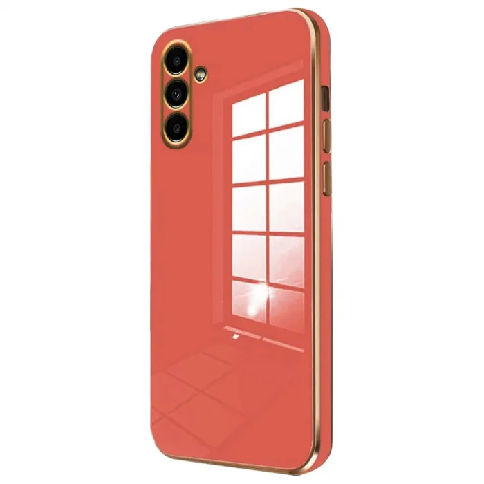 BUĞZ Samsung Galaxy M15 Kılıf Volet Silikon - Kırmızı