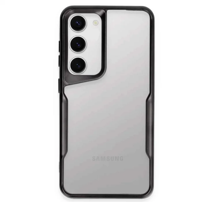 BUĞZ Samsung Galaxy S23 Kılıf Boyi Silikon Kapak - Siyah