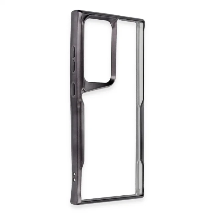 BUĞZ Samsung Galaxy S23 Ultra Kılıf Boyi Silikon Kapak - Siyah