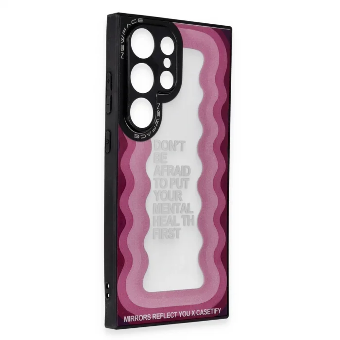 BUĞZ Samsung Galaxy S23 Ultra Kılıf Mirror Desenli Kapak - Mirror - 11