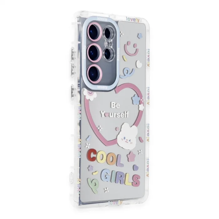 BUĞZ Samsung Galaxy S23 Ultra Kılıf Reflexion Desenli Kapak - Desen 1