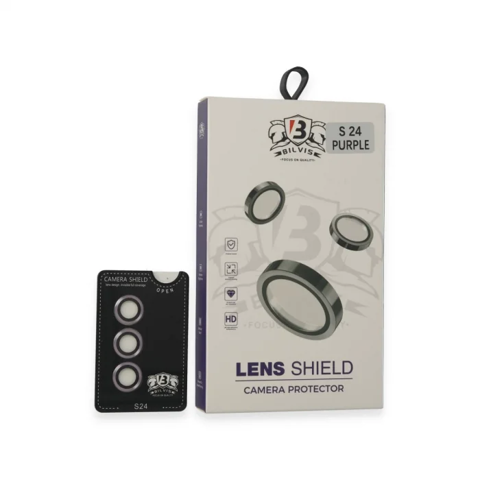 BUĞZ Samsung Galaxy S24 Bilvis Titan Kamera Lens - Derin Mor
