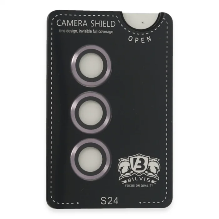 BUĞZ Samsung Galaxy S24 Bilvis Titan Kamera Lens - Derin Mor