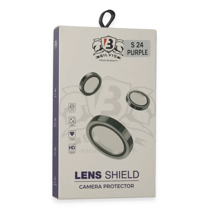 BUĞZ Samsung Galaxy S24 Bilvis Titan Kamera Lens - Derin Mor