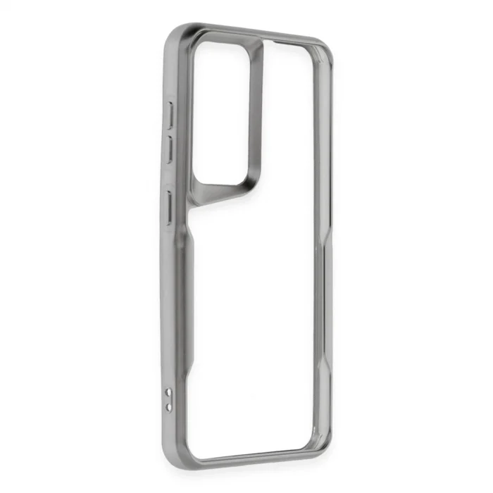 BUĞZ Samsung Galaxy S24 Kılıf Boyi Silikon Kapak - Gümüş