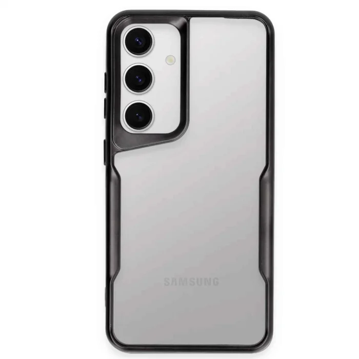 BUĞZ Samsung Galaxy S24 Kılıf Boyi Silikon Kapak - Siyah