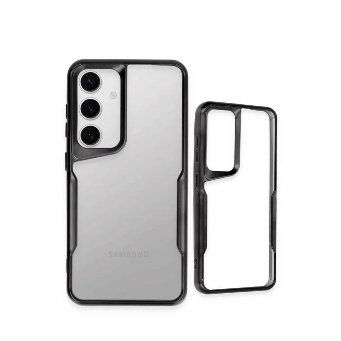 BUĞZ Samsung Galaxy S24 Kılıf Boyi Silikon Kapak - Siyah