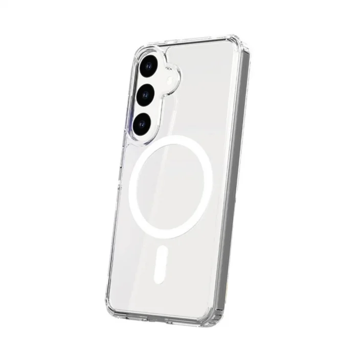 BUĞZ Samsung Galaxy S24 Kılıf Magneticsafe Şeffaf Silikon - Şeffaf