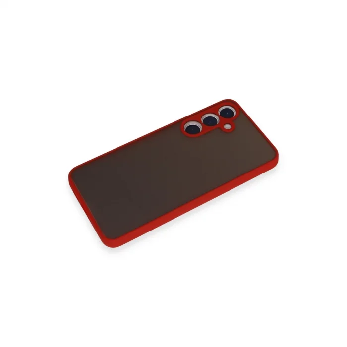 BUĞZ Samsung Galaxy S24 Kılıf Montreal Silikon Kapak - Kırmızı