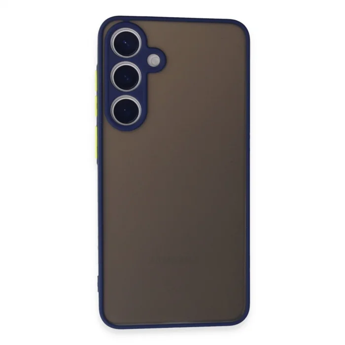 BUĞZ Samsung Galaxy S24 Kılıf Montreal Silikon Kapak - Lacivert