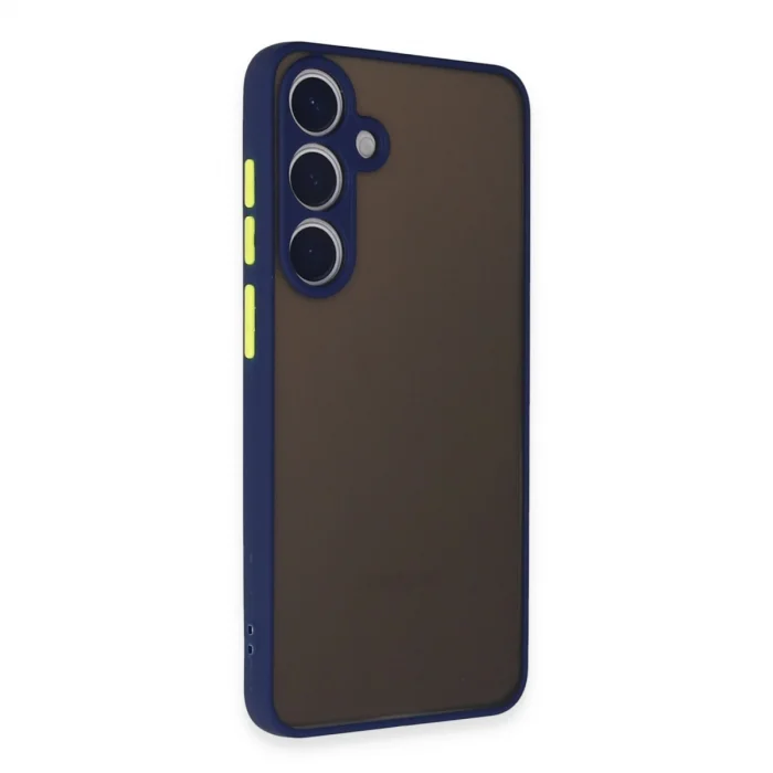 BUĞZ Samsung Galaxy S24 Kılıf Montreal Silikon Kapak - Lacivert