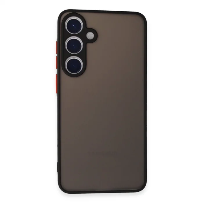 BUĞZ Samsung Galaxy S24 Kılıf Montreal Silikon Kapak - Siyah