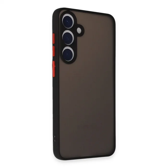 BUĞZ Samsung Galaxy S24 Kılıf Montreal Silikon Kapak - Siyah