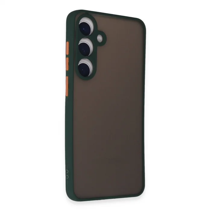 BUĞZ Samsung Galaxy S24 Kılıf Montreal Silikon Kapak - Yeşil