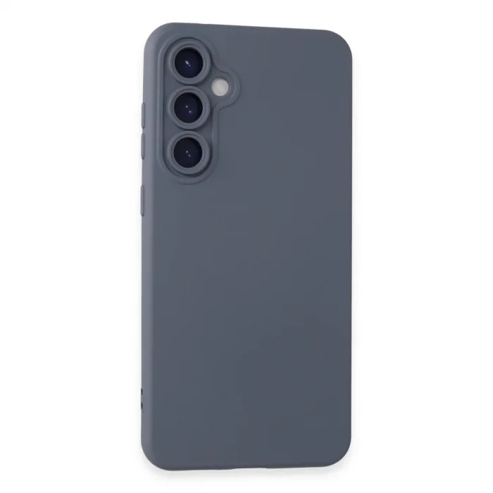 BUĞZ Samsung Galaxy S24 Kılıf Nano İçi Kadife Silikon - Gri