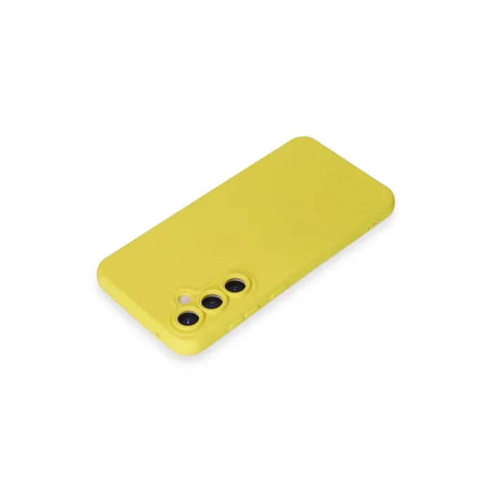 BUĞZ Samsung Galaxy S24 Kılıf Nano İçi Kadife Silikon - Sarı