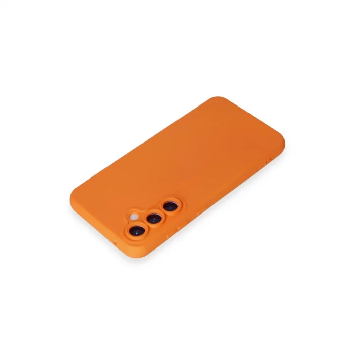 BUĞZ Samsung Galaxy S24 Kılıf Nano İçi Kadife Silikon - Turuncu