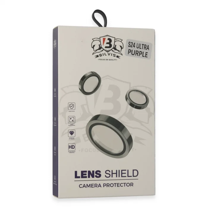BUĞZ Samsung Galaxy S24 Ultra Bilvis Titan Kamera Lens - Derin Mor