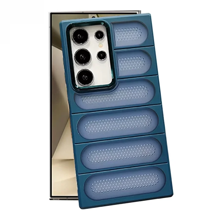 BUĞZ Samsung Galaxy S24 Ultra Kılıf Airmax Silikon Kapak - Lacivert