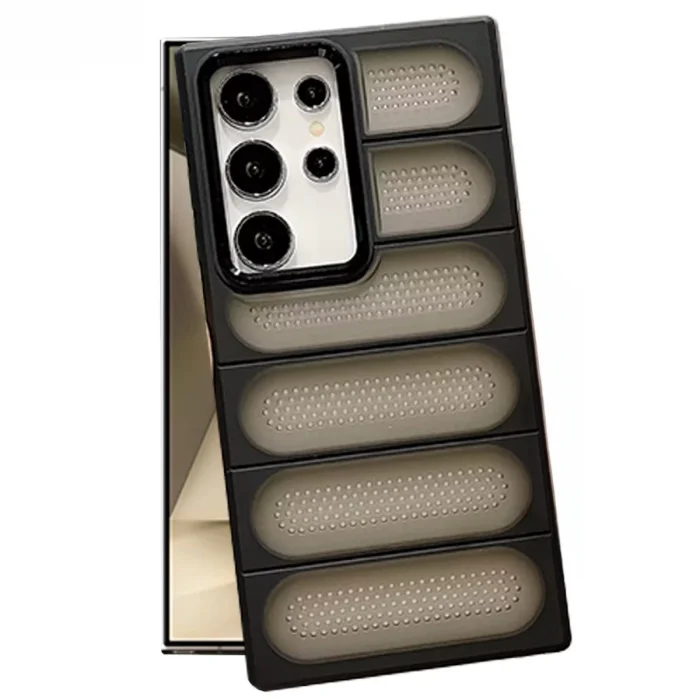 BUĞZ Samsung Galaxy S24 Ultra Kılıf Airmax Silikon Kapak - Siyah