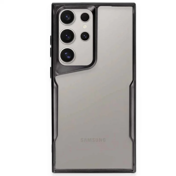 BUĞZ Samsung Galaxy S24 Ultra Kılıf Boyi Silikon Kapak - Siyah