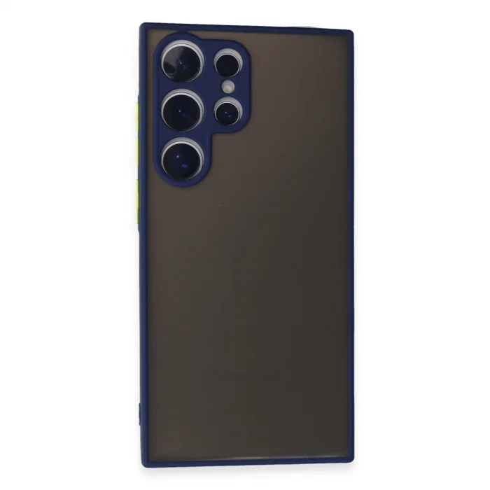 BUĞZ Samsung Galaxy S24 Ultra Kılıf Montreal Silikon Kapak - Lacivert